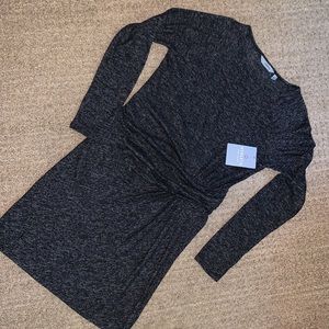 NEW w/Tags Athleta Solitude Dress Marled Black